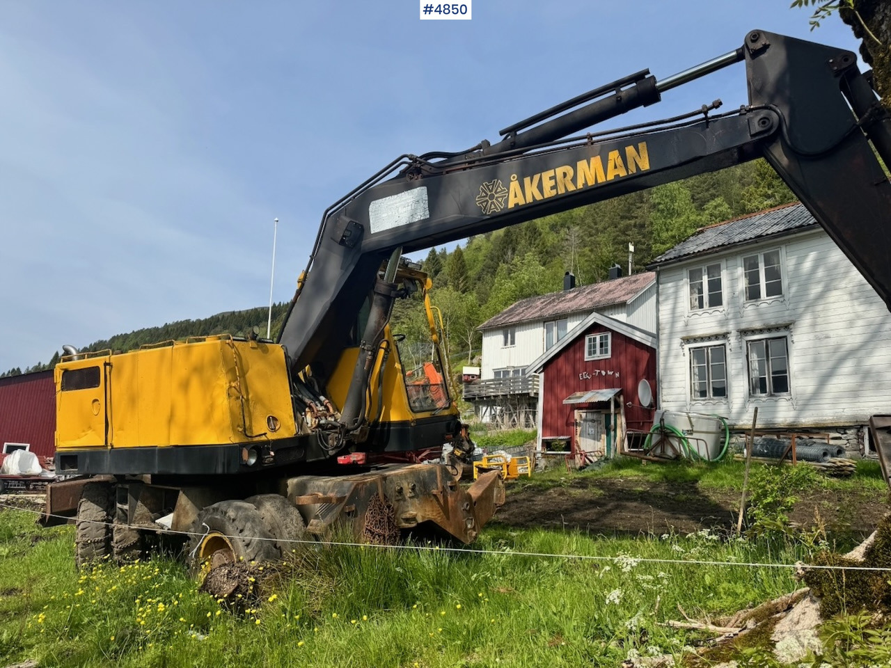 1983 Åkerman H7 Wheeled excavator with digging bucket - Escavadeira: foto 4 1983 Åkerman H7 Wheeled excavator with digging bucket - Escavadeira: foto 4