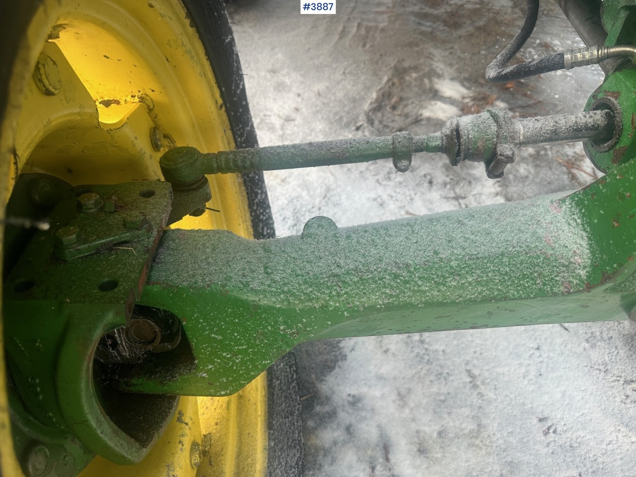 Leasing de  1987 John Deere Power Synchron 2450 4x4 w/ Quicke 4300 front loader, snow blower and gravel bucket. WATCH VIDEO. 1987 John Deere Power Synchron 2450 4x4 w/ Quicke 4300 front loader, snow blower and gravel bucket. WATCH VIDEO.: foto 16