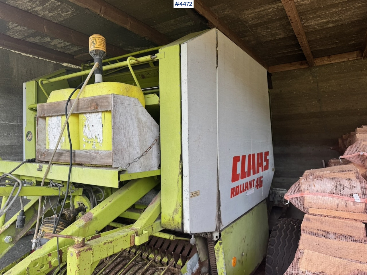 1990 Claas Rollant 46 Round Baler - Máquina para produção de feno: foto 2 1990 Claas Rollant 46 Round Baler - Máquina para produção de feno: foto 2