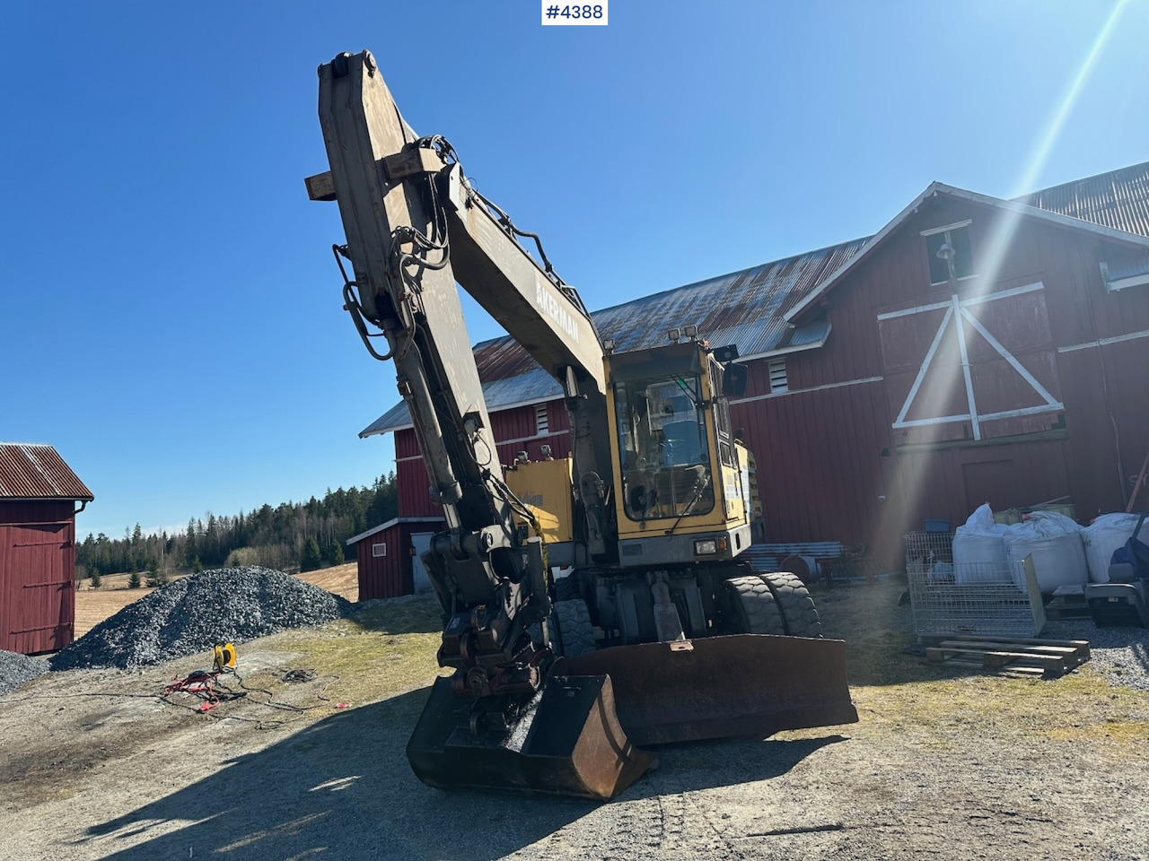 1995 Åkermann EW200 Wheel machine w/ grading bucket og tiltrotator. WATCH VIDEO. - Escavadeira: foto 4 1995 Åkermann EW200 Wheel machine w/ grading bucket og tiltrotator. WATCH VIDEO. - Escavadeira: foto 4