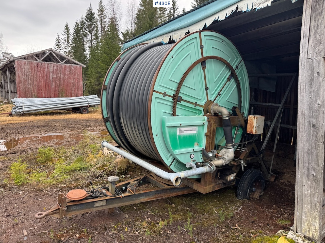1998 Irtec vanningsvogn med rør og pumpe - Equipamento para irrigação: foto 2 1998 Irtec vanningsvogn med rør og pumpe - Equipamento para irrigação: foto 2