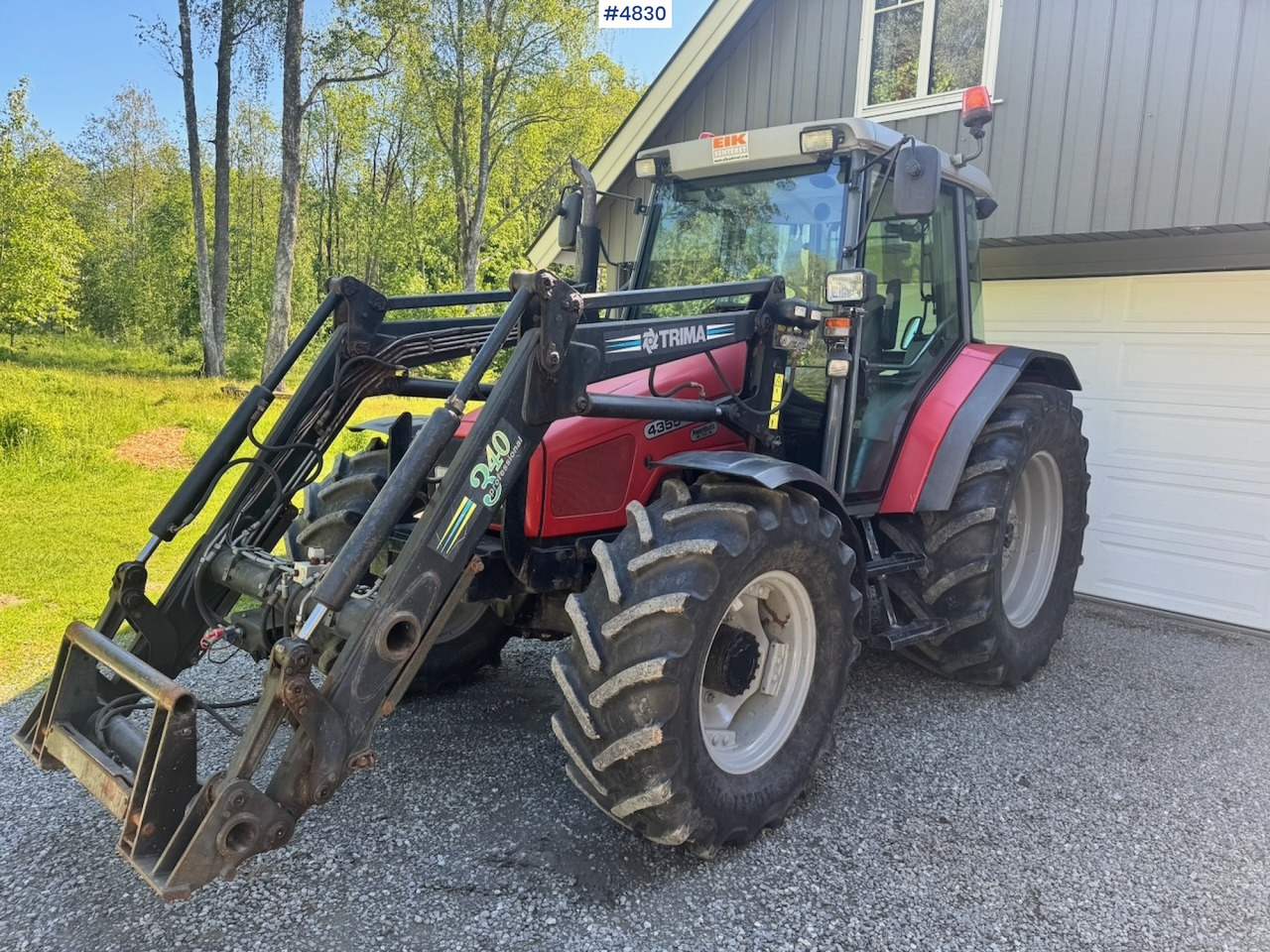 2001 Massey Ferguson 4355 4x4 with Front Loader - Trator: foto 2 2001 Massey Ferguson 4355 4x4 with Front Loader - Trator: foto 2