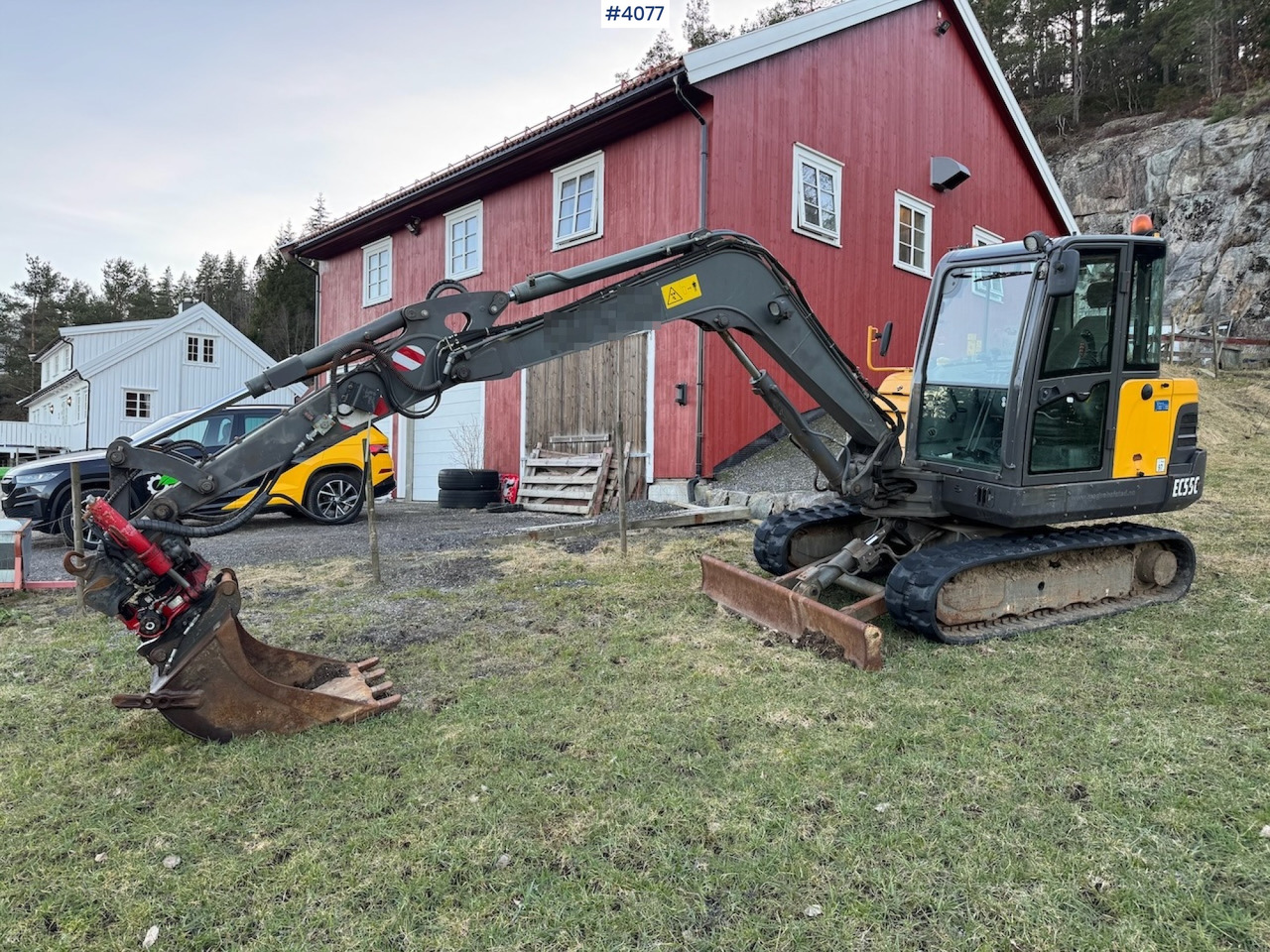 2013 Volvo EC 55 C w/rotor tilt, grapple and 3 buckets - Escavadeira: foto 1 2013 Volvo EC 55 C w/rotor tilt, grapple and 3 buckets - Escavadeira: foto 1