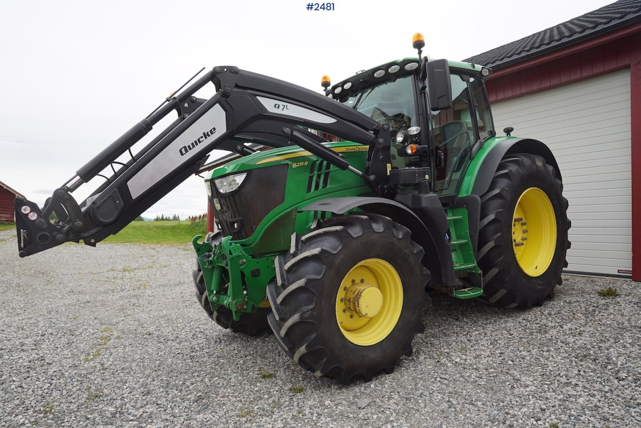 2017 John Deere 6215R w/Quicke loader and front hydraulics - Trator: foto 2 2017 John Deere 6215R w/Quicke loader and front hydraulics - Trator: foto 2