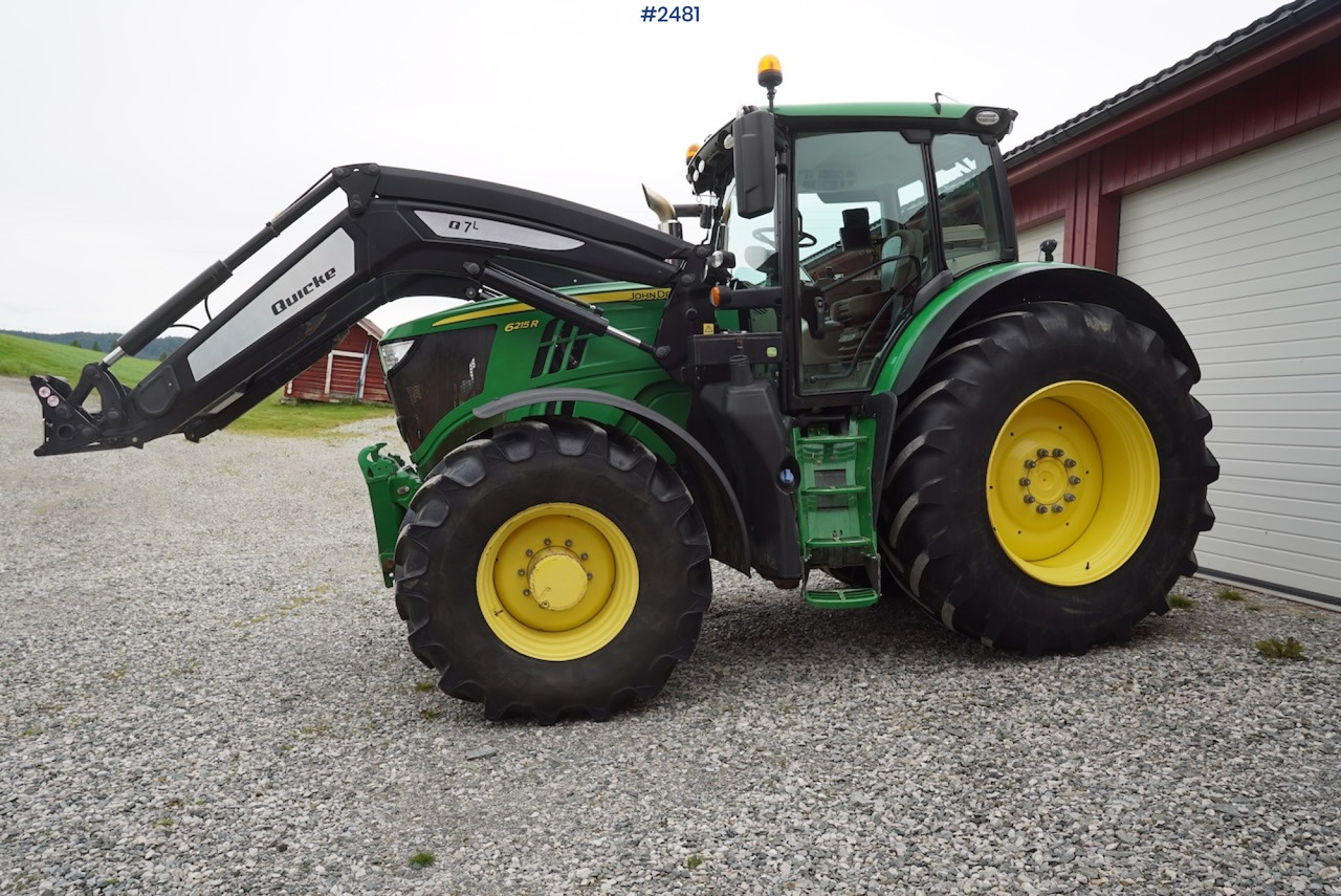 2017 John Deere 6215R w/Quicke loader and front hydraulics - Trator: foto 1 2017 John Deere 6215R w/Quicke loader and front hydraulics - Trator: foto 1