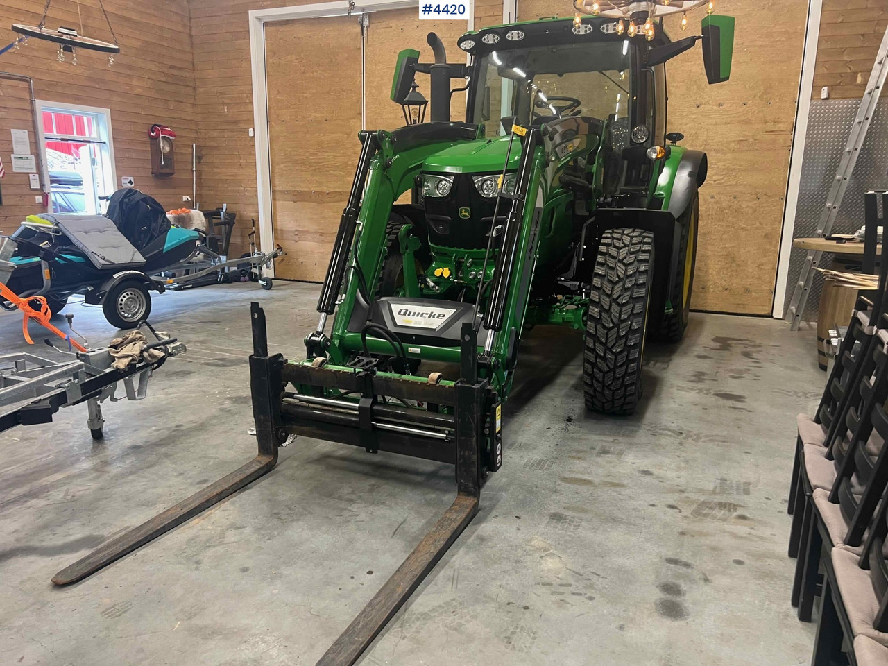 Leasing de  2024 John Deere 6150R w/ Quicke Front Loader & Bucket 2024 John Deere 6150R w/ Quicke Front Loader & Bucket: foto 8