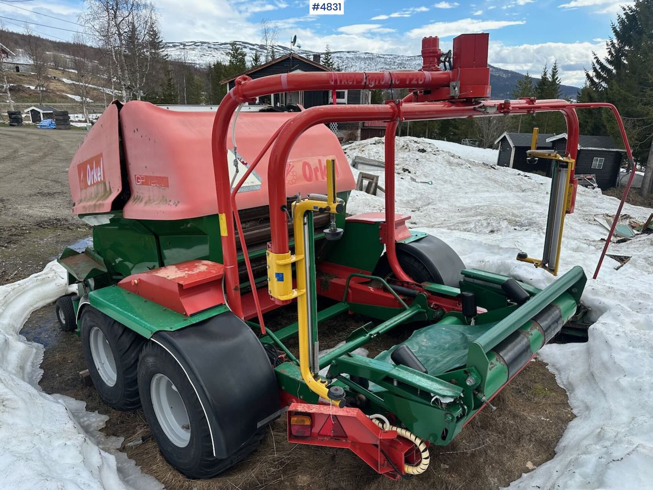 Máquina para produção de feno Orkel GP 1260 round baler.: foto 7