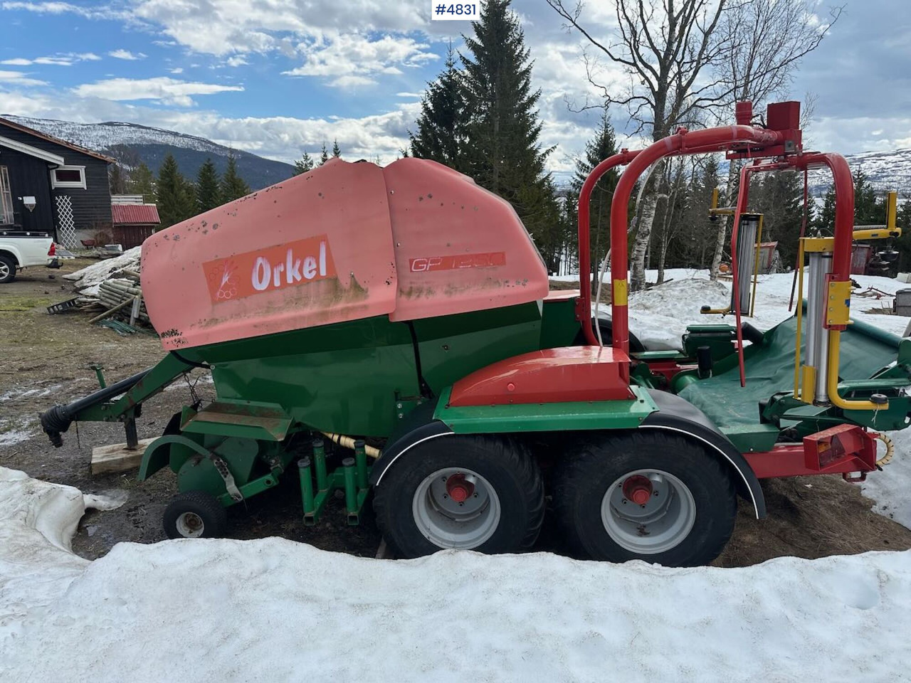 Máquina para produção de feno Orkel GP 1260 round baler.: foto 8