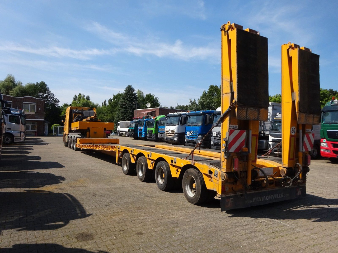 Faymonville 4 Achser Tiefbett abnehmbarem S-Hals ausziehbar - Semi-reboque baixa: foto 5 Faymonville 4 Achser Tiefbett abnehmbarem S-Hals ausziehbar - Semi-reboque baixa: foto 5