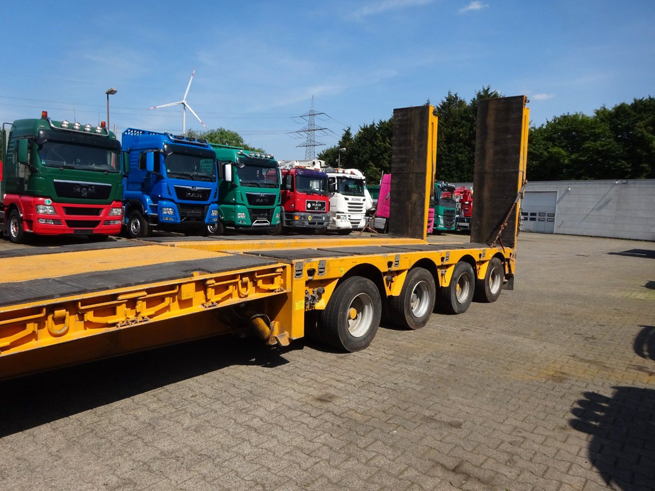 Faymonville 4 Achser Tiefbett abnehmbarem S-Hals ausziehbar - Semi-reboque baixa: foto 4 Faymonville 4 Achser Tiefbett abnehmbarem S-Hals ausziehbar - Semi-reboque baixa: foto 4