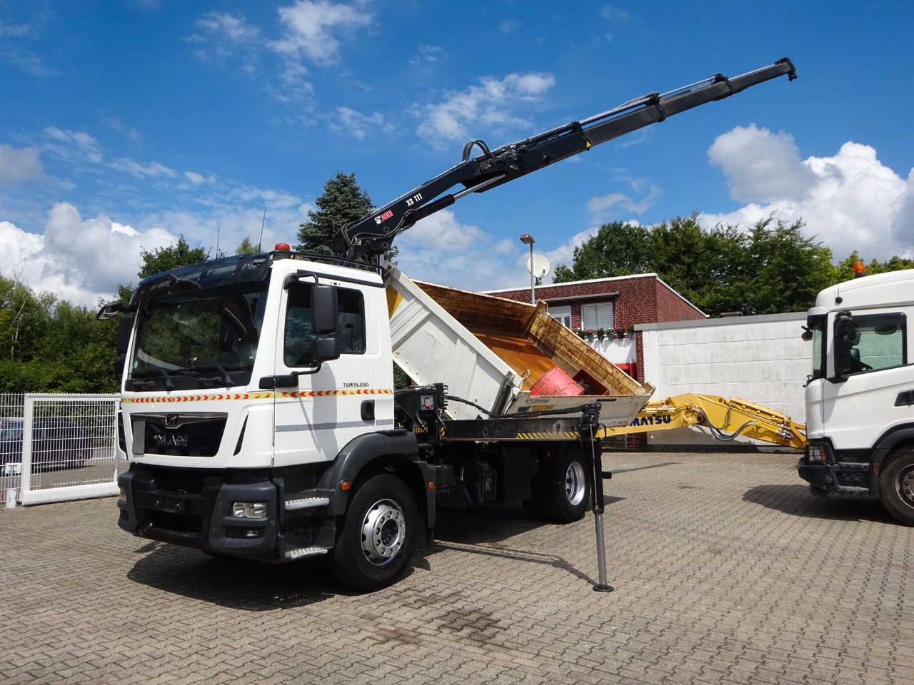 MAN 15.290 TGM 3Skipper + HIAB 111-B3 HIDUO Kran 4x2 - Camião basculante, Camião grua: foto 4 MAN 15.290 TGM 3Skipper + HIAB 111-B3 HIDUO Kran 4x2 - Camião basculante, Camião grua: foto 4