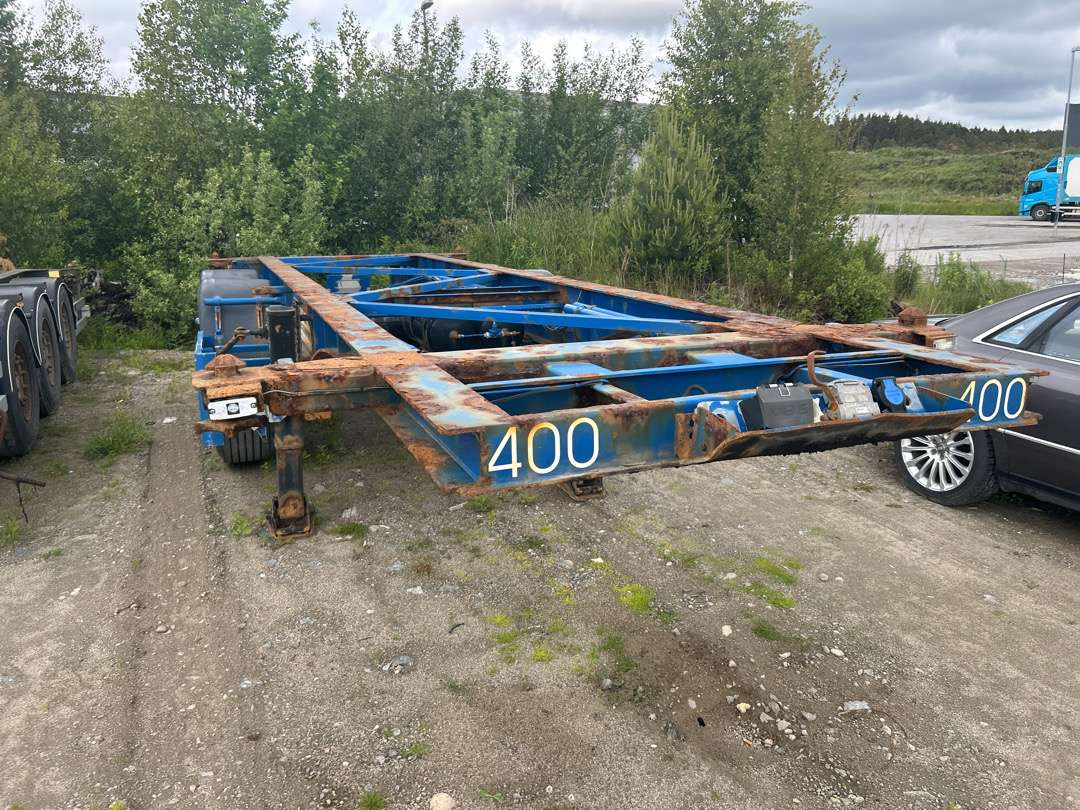 2004 Container-henger TURBO`HOET CONTAINERSEMITRAILER EU-godkjent - Semi-reboque transportador de contêineres/ Caixa móvel: foto 2 2004 Container-henger TURBO`HOET CONTAINERSEMITRAILER EU-godkjent - Semi-reboque transportador de contêineres/ Caixa móvel: foto 2