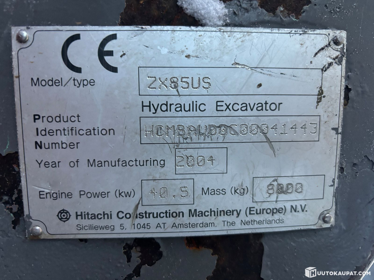 Escavadora de rastos Hitachi Zaxis ZX85 with mono boom + Engcon. 2004. Tracked excavator, Tornio: foto 18 Escavadora de rastos Hitachi Zaxis ZX85 with mono boom + Engcon. 2004. Tracked excavator, Tornio: foto 18