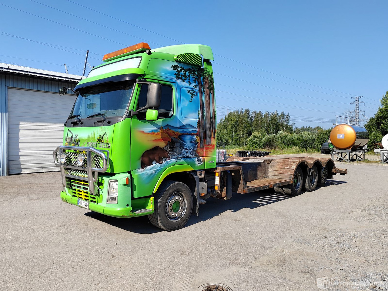 Volvo FH 64 R 13, 2008, Hämeenlinna - Camião de caixa aberta/ Plataforma: foto 1 Volvo FH 64 R 13, 2008, Hämeenlinna - Camião de caixa aberta/ Plataforma: foto 1