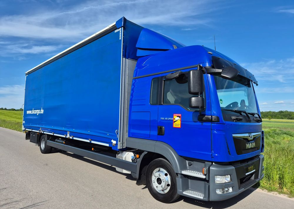 MAN TGL 12.250 2019 BURTO FIRANA + winda 8.4m z Niemiec / TOP STAN / OKAZJA / firanka / automat / - Camião de lona: foto 1 MAN TGL 12.250 2019 BURTO FIRANA + winda 8.4m z Niemiec / TOP STAN / OKAZJA / firanka / automat / - Camião de lona: foto 1