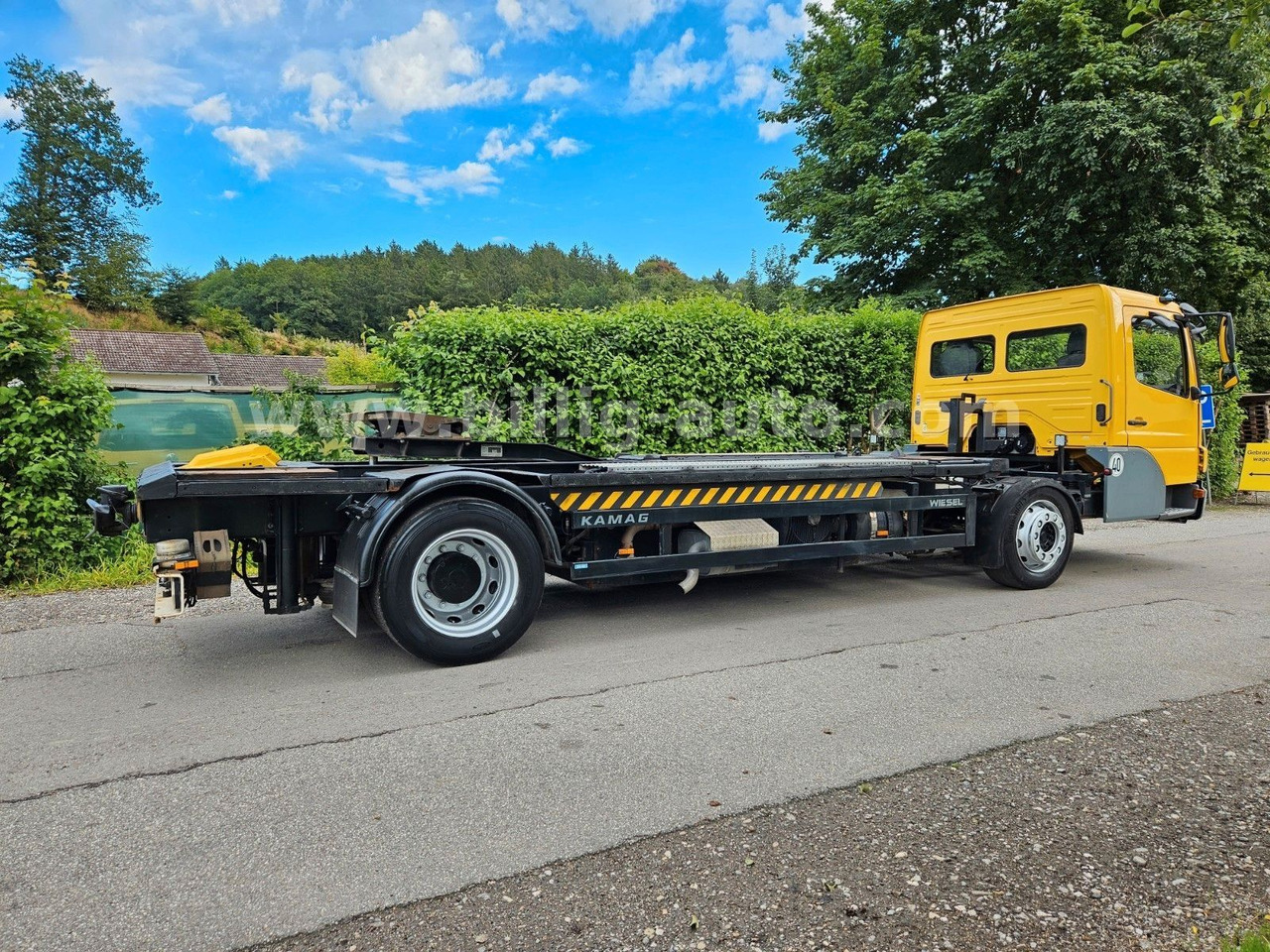 Mercedes-Benz Kamag * WBH 25 * Wiesel * Umsetzer * Sattelkupp. - Camião transportador de contêineres/ Caixa móvel: foto 4 Mercedes-Benz Kamag * WBH 25 * Wiesel * Umsetzer * Sattelkupp. - Camião transportador de contêineres/ Caixa móvel: foto 4