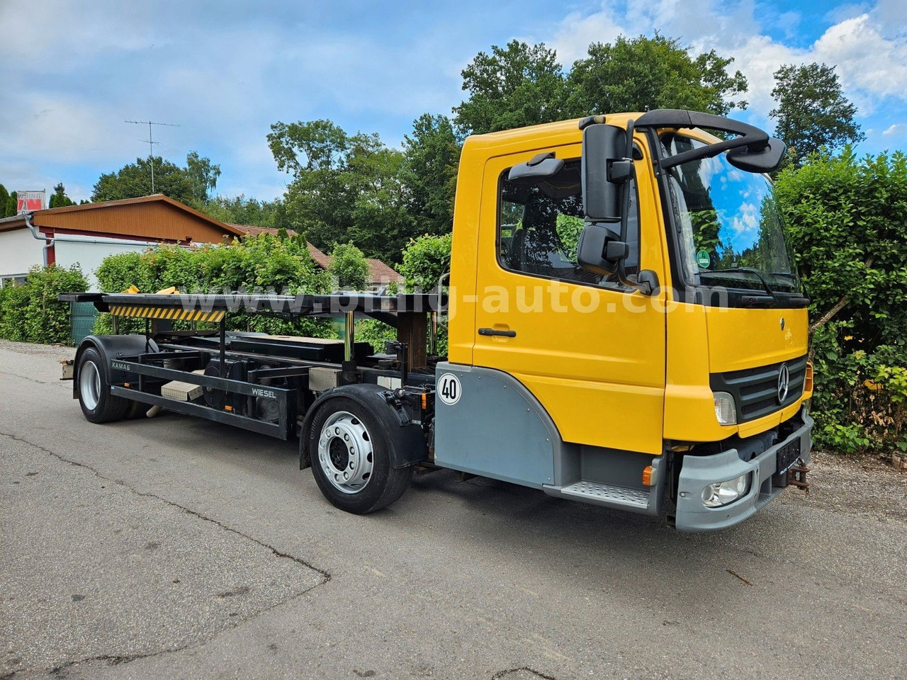 Mercedes-Benz Kamag * WBH 25 * Wiesel * Umsetzer * Sattelkupp. - Camião transportador de contêineres/ Caixa móvel: foto 2 Mercedes-Benz Kamag * WBH 25 * Wiesel * Umsetzer * Sattelkupp. - Camião transportador de contêineres/ Caixa móvel: foto 2
