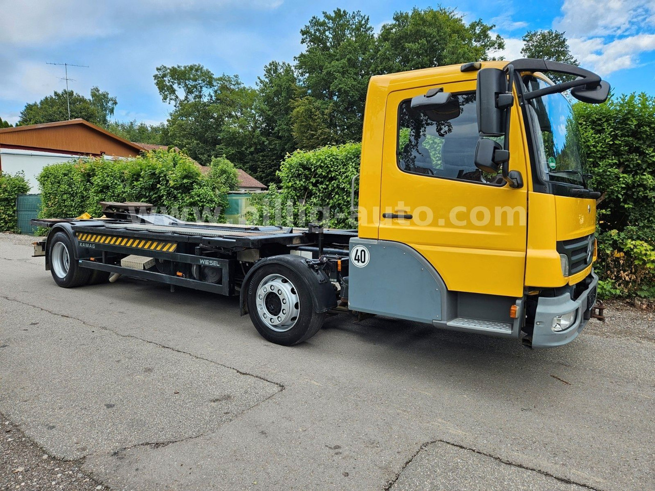 Mercedes-Benz Kamag * WBH 25 * Wiesel * Umsetzer * Sattelkupp. - Camião transportador de contêineres/ Caixa móvel: foto 3 Mercedes-Benz Kamag * WBH 25 * Wiesel * Umsetzer * Sattelkupp. - Camião transportador de contêineres/ Caixa móvel: foto 3