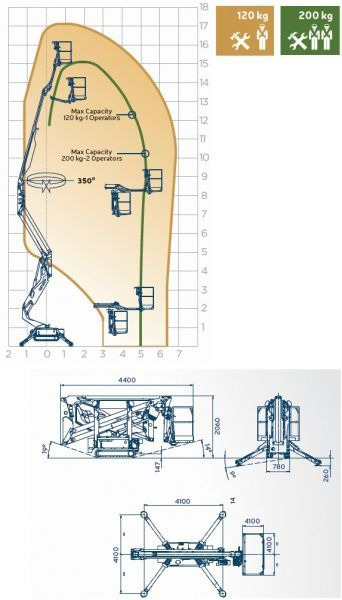 Oil&Steel Octopus 17 podnośnik koszowy na gąsienicach 17 m - Plataforma aranha: foto 4 Oil&Steel Octopus 17 podnośnik koszowy na gąsienicach 17 m - Plataforma aranha: foto 4