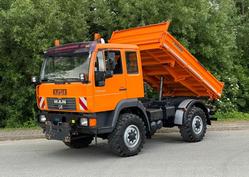 MAN * MAN 10-220 * Kiper Wywrotka Meiller * 4x4 * Zimowe Utrzymanie * Unimog * - Camião basculante: foto 1 MAN * MAN 10-220 * Kiper Wywrotka Meiller * 4x4 * Zimowe Utrzymanie * Unimog * - Camião basculante: foto 1