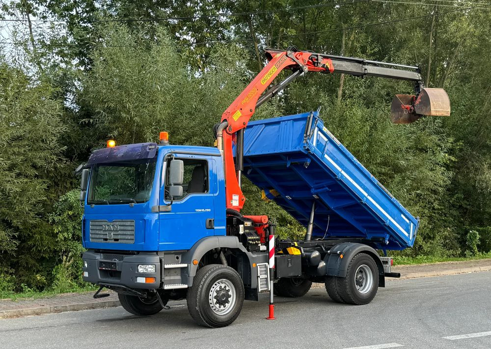 Camião basculante MAN * MAN 18 280 * Kiper Wywrotka * 4x4 * HDS Palfinger  120 STAN BARDZO DOBRY * Sprowadzony: foto 16