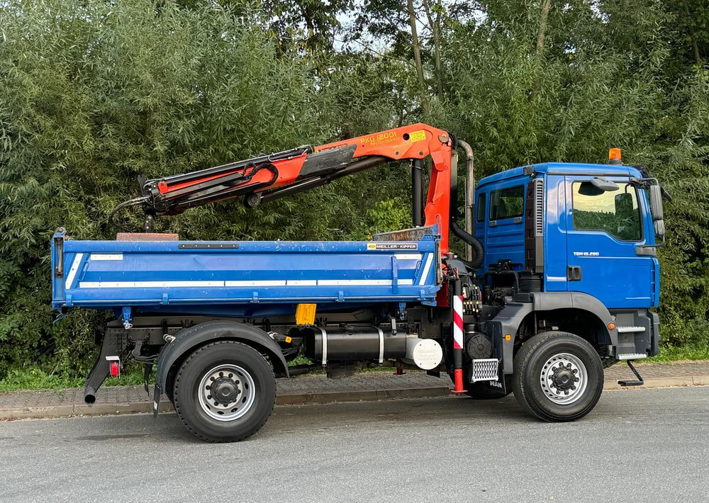 Camião basculante MAN * MAN 18 280 * Kiper Wywrotka * 4x4 * HDS Palfinger  120 STAN BARDZO DOBRY * Sprowadzony: foto 8
