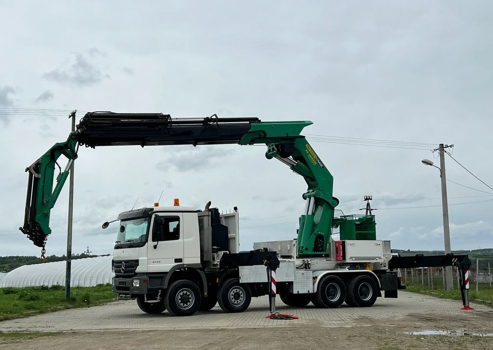 Mercedes-Benz * HDS Palfinger 150002 + FLY JIB PJ 170 * Mercedes Actros 8x6 * Dźwig * 40 TON * Wyciągarka * 35 Metrów * Kosz * - Camião grua: foto 1 Mercedes-Benz * HDS Palfinger 150002 + FLY JIB PJ 170 * Mercedes Actros 8x6 * Dźwig * 40 TON * Wyciągarka * 35 Metrów * Kosz * - Camião grua: foto 1
