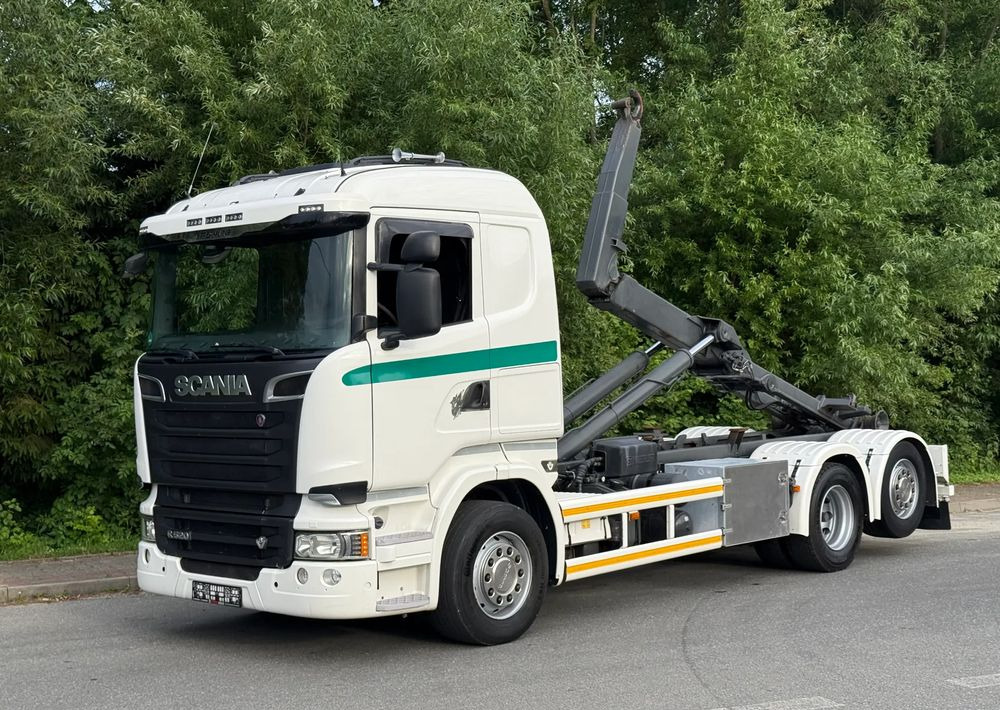 Scania * Hakowiec * Scania R520 V8 * Sprowadzona * Multilift * Bardzo Dobry Stan - Camião polibenne: foto 1 Scania * Hakowiec * Scania R520 V8 * Sprowadzona * Multilift * Bardzo Dobry Stan - Camião polibenne: foto 1