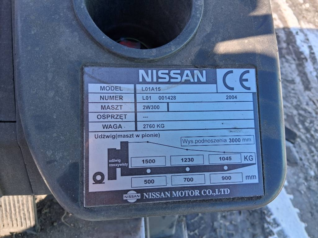 Nissan L01A15 - Empilhadeira a gás: foto 3 Nissan L01A15 - Empilhadeira a gás: foto 3