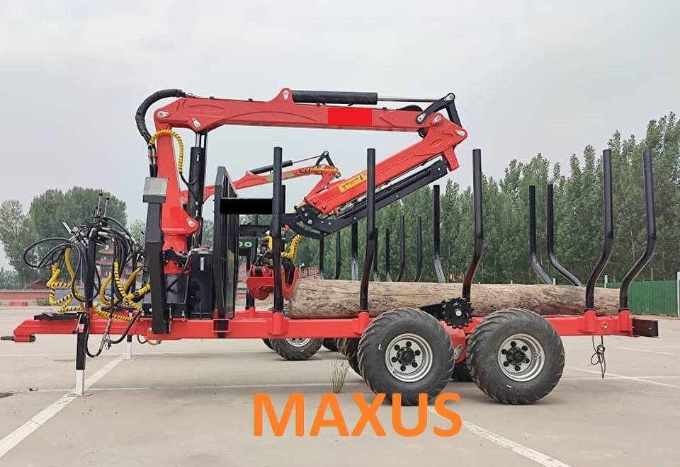 NEW MAXUS 12T Forest Trailer 2T Crane Warranty | НОВА Лісова причепа 12Т з Краном 2Т MAXUS Гарантія - Reboque florestal: foto 5 NEW MAXUS 12T Forest Trailer 2T Crane Warranty | НОВА Лісова причепа 12Т з Краном 2Т MAXUS Гарантія - Reboque florestal: foto 5