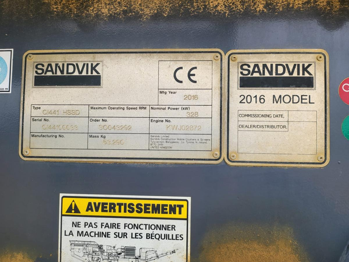Leasing de Sandvik QI441 HSSD + Screener Sandvik QI441 HSSD + Screener: foto 26