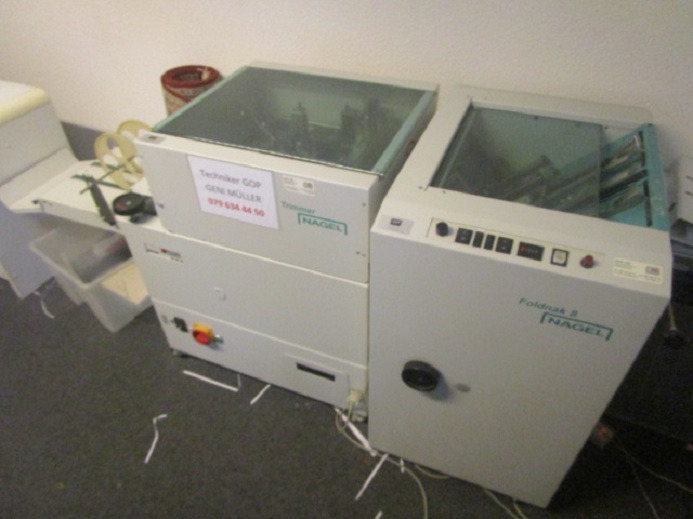 FALZ- UND HEFTMASCHINE NAGEL FOLDNAK 8 MIT TRIMMER - Máquina de dobrar papel: foto 2 FALZ- UND HEFTMASCHINE NAGEL FOLDNAK 8 MIT TRIMMER - Máquina de dobrar papel: foto 2