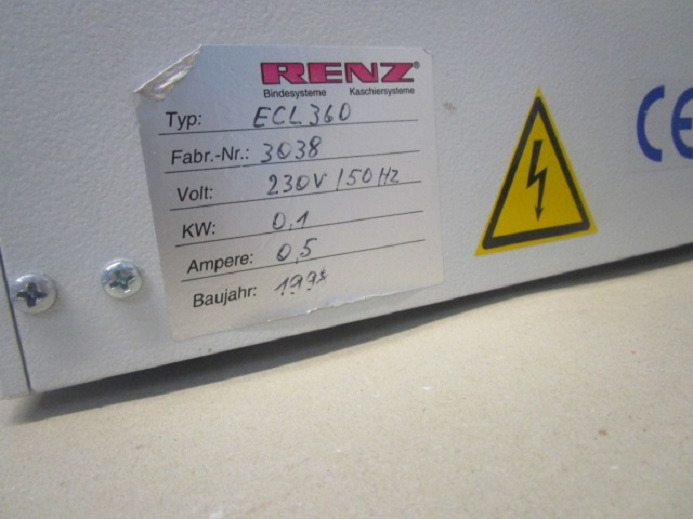 WIRO BINDER HALBAUTOMAT RENZ ECL360 - Máquina de impressão: foto 4 WIRO BINDER HALBAUTOMAT RENZ ECL360 - Máquina de impressão: foto 4