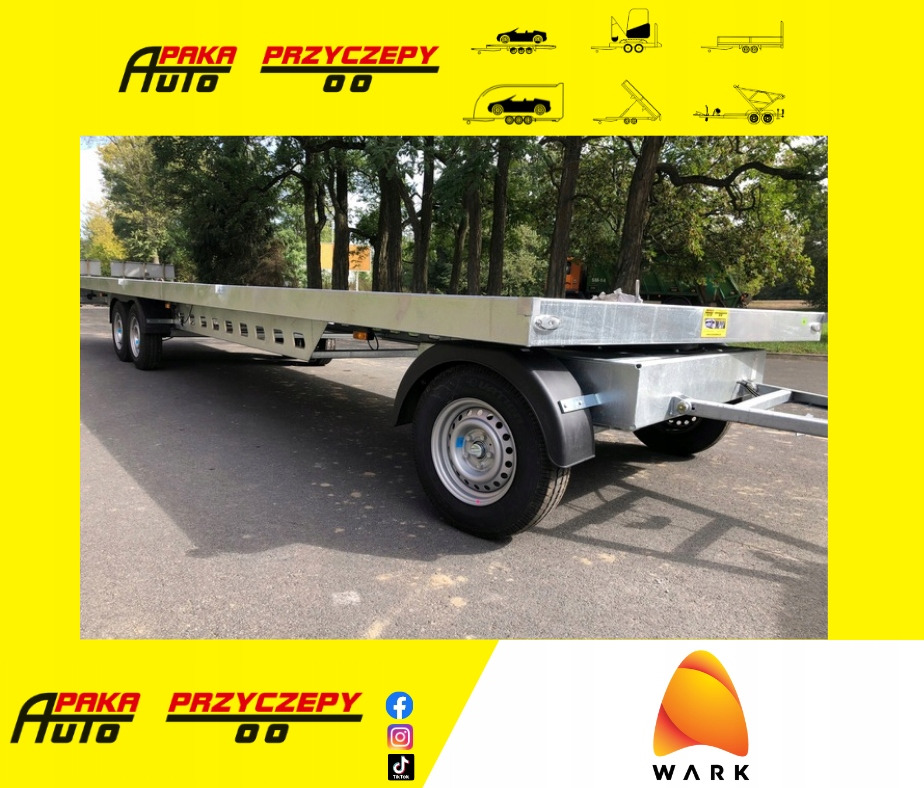 PRZYCZEPA OBROTNICA PLATFORMA 8m 3500 KG / TURNTABLE PLATFORM TRAILER 8m 3500 KG - Reboque plataforma/ Caixa aberta: foto 1 PRZYCZEPA OBROTNICA PLATFORMA 8m 3500 KG / TURNTABLE PLATFORM TRAILER 8m 3500 KG - Reboque plataforma/ Caixa aberta: foto 1