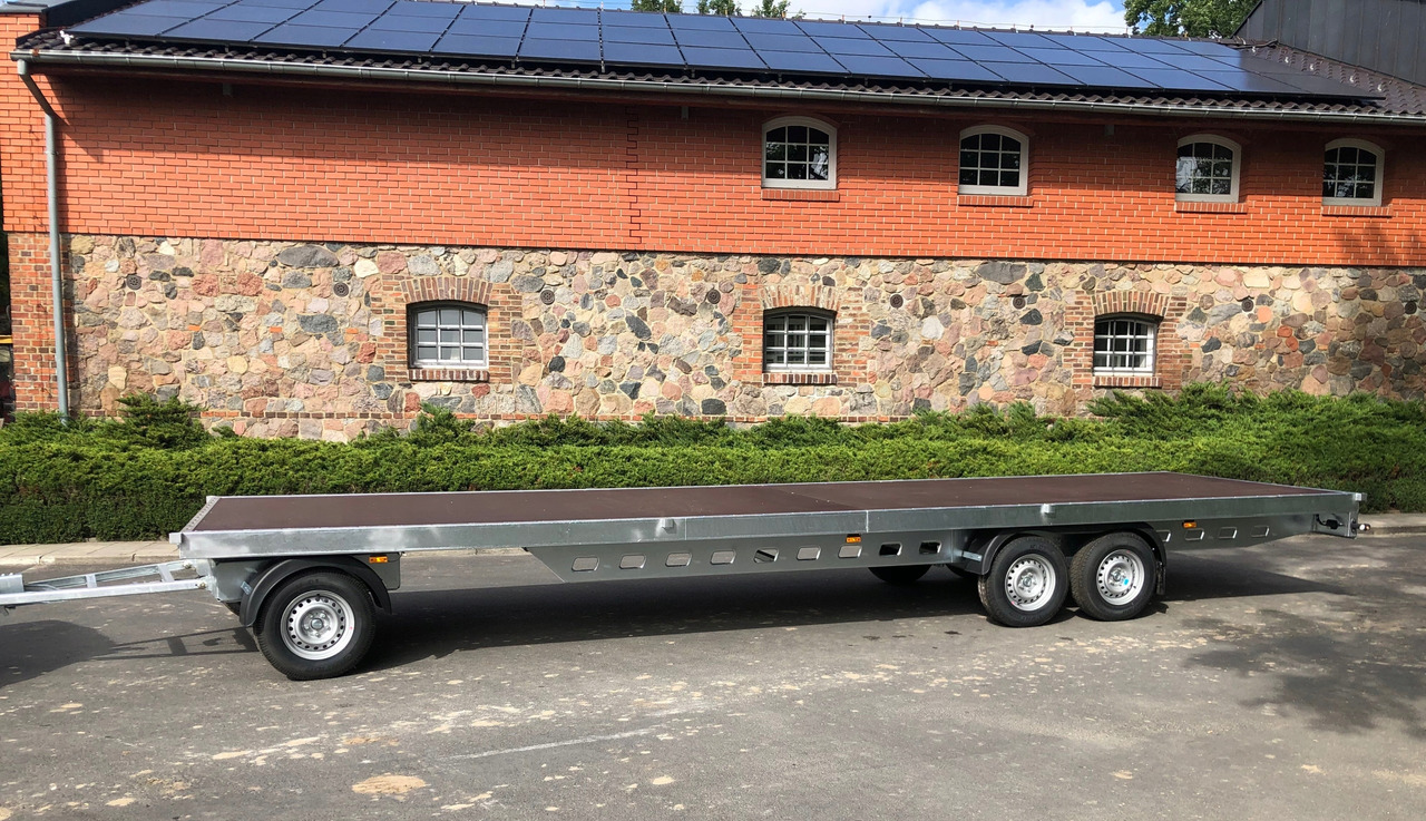 PRZYCZEPA OBROTNICA PLATFORMA 8m 3500 KG / TURNTABLE PLATFORM TRAILER 8m 3500 KG - Reboque plataforma/ Caixa aberta: foto 2 PRZYCZEPA OBROTNICA PLATFORMA 8m 3500 KG / TURNTABLE PLATFORM TRAILER 8m 3500 KG - Reboque plataforma/ Caixa aberta: foto 2