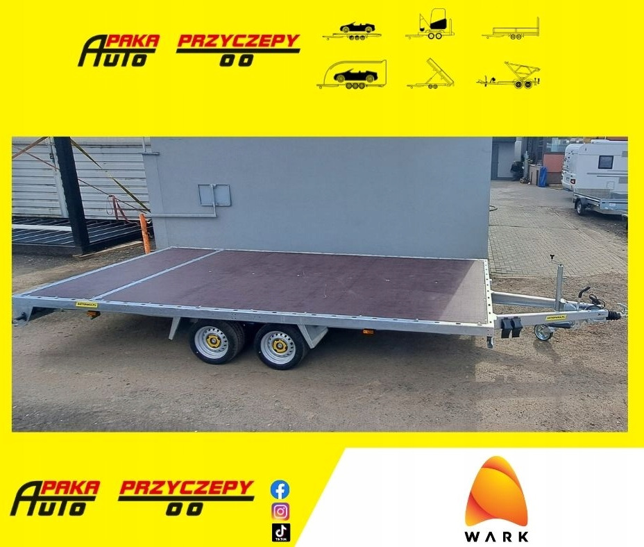 PRZYCZEPA PLATFORMOWA 5X2 WARK DMC 3500 / WARK PLATFORM TRAILER 5X2 DMC 3500 - Reboque plataforma/ Caixa aberta: foto 1 PRZYCZEPA PLATFORMOWA 5X2 WARK DMC 3500 / WARK PLATFORM TRAILER 5X2 DMC 3500 - Reboque plataforma/ Caixa aberta: foto 1