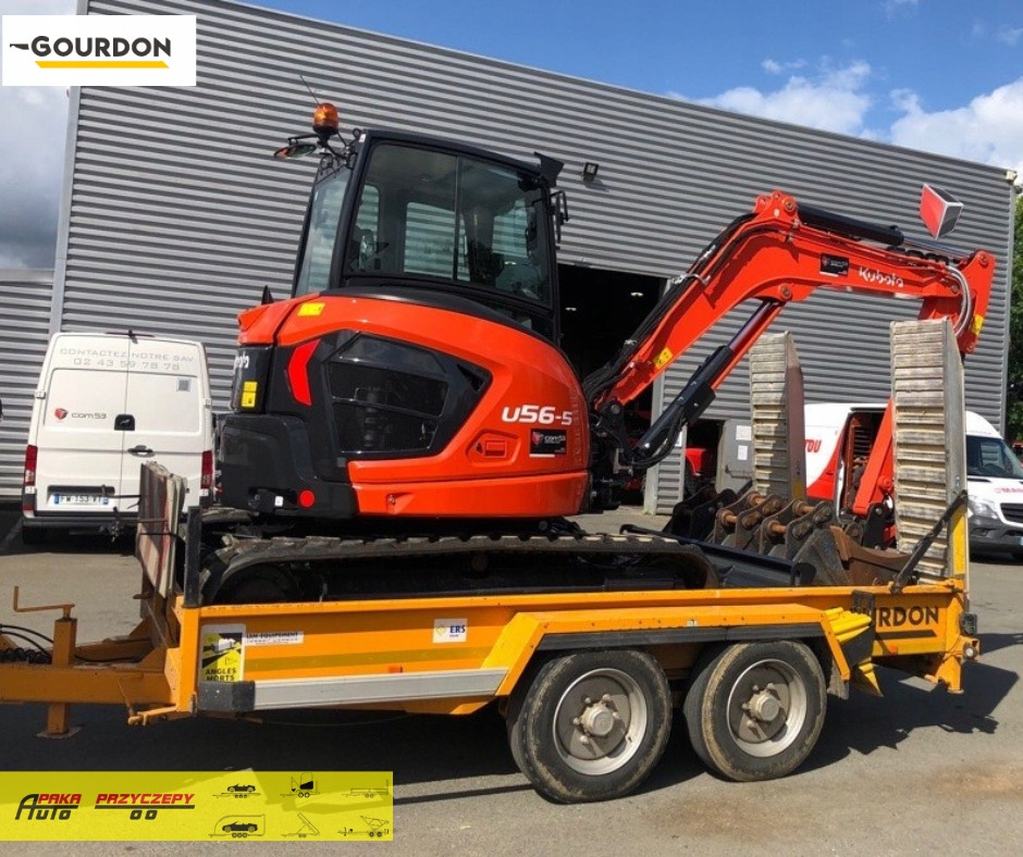 PRZYCZEPA PODKOPARKOWA MARKI GOURDON, DMC 6000 KG, 6T / GOURDON EXCAVATOR TRAILER, DMC 6000 KG, 6T - Reboque porta máquinas: foto 2 PRZYCZEPA PODKOPARKOWA MARKI GOURDON, DMC 6000 KG, 6T / GOURDON EXCAVATOR TRAILER, DMC 6000 KG, 6T - Reboque porta máquinas: foto 2