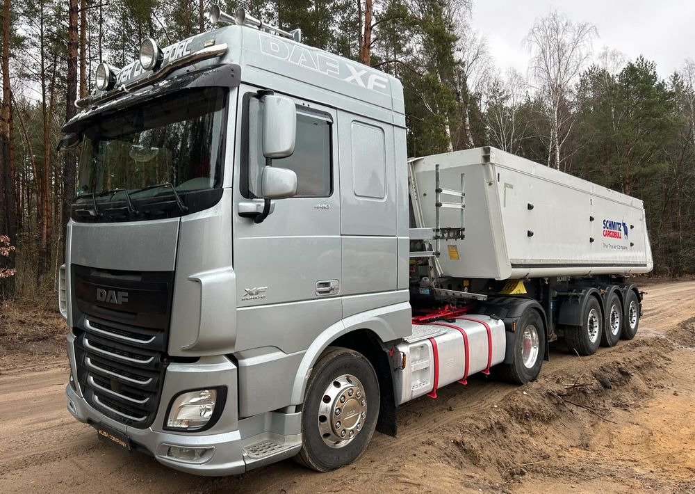 DAF XF 106 440 KM ALCOA / RETARDER / HYDRAULIKA + SCHMITZ WYWROTKA ŻWIRÓWKA ZESTAW !! - Tractor: foto 2 DAF XF 106 440 KM ALCOA / RETARDER / HYDRAULIKA + SCHMITZ WYWROTKA ŻWIRÓWKA ZESTAW !! - Tractor: foto 2