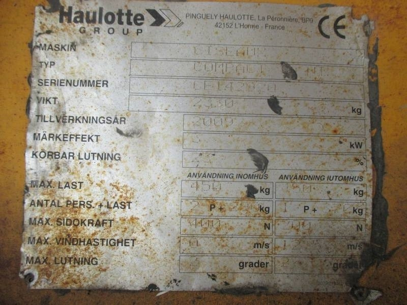 Haulotte Compact 10 - Plataforma de Tijera/ Plataforma de tesoura: foto 5 Haulotte Compact 10 - Plataforma de Tijera/ Plataforma de tesoura: foto 5