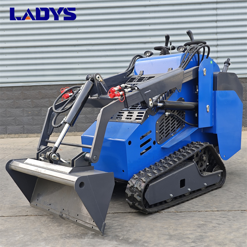 LADYS Free Shipping Mini Skid Steer Loader Compact Track Electric/Diesel Chinese Mini Skid Steer Loader For Sale With Mini Skid Steer Attachments 4 In 1 Bucket - Mini pá carregadora: foto 1 LADYS Free Shipping Mini Skid Steer Loader Compact Track Electric/Diesel Chinese Mini Skid Steer Loader For Sale With Mini Skid Steer Attachments 4 In 1 Bucket - Mini pá carregadora: foto 1