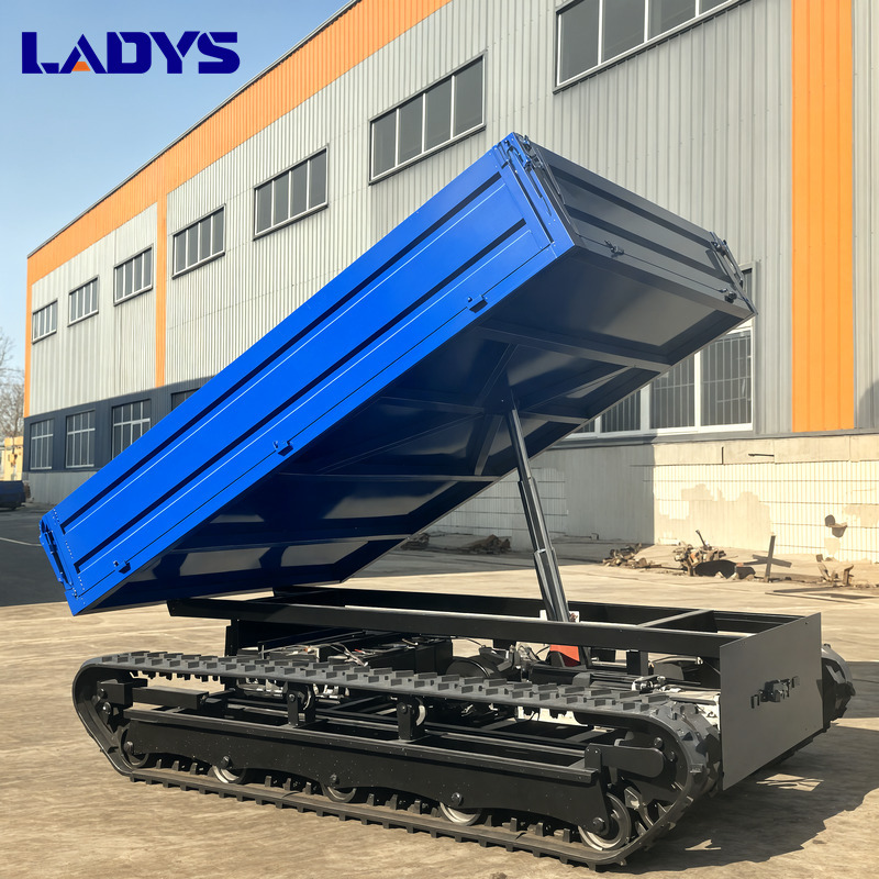 Reboque basculante agrícola novo LADYS Electric Remote Control Transporter Agricultural Orchard Farm Electric Utv Material Handling Equipment All Terrain Transport Vehicle: foto 13