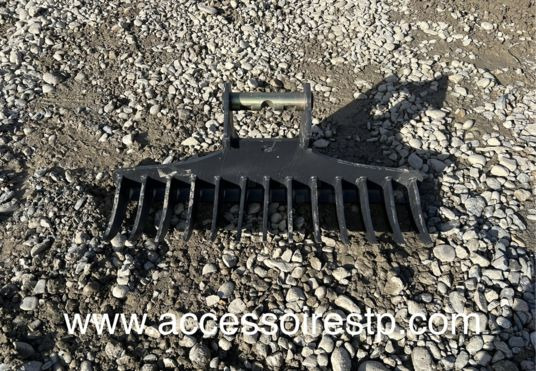 Godet râteau pour minipelle 0,8 à 2T - Ancinho enleirador: foto 1 Godet râteau pour minipelle 0,8 à 2T - Ancinho enleirador: foto 1