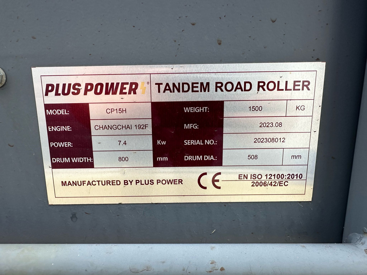 PLUS POWER CP15H VIBROCOMPACTOR CYLINDER - Rolo: foto 5 PLUS POWER CP15H VIBROCOMPACTOR CYLINDER - Rolo: foto 5