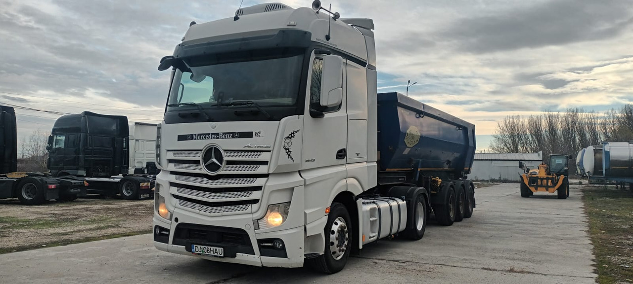 Tractor Head Mercedes-Benz Actros (2013) + Semi-trailer Tipper Meiller – Kipper (2005) - Tractor: foto 1 Tractor Head Mercedes-Benz Actros (2013) + Semi-trailer Tipper Meiller – Kipper (2005) - Tractor: foto 1