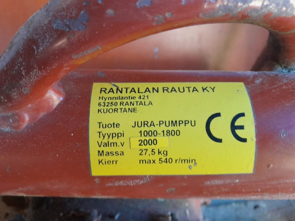 Jura-pumppu - Equipamento de fertilização: foto 1 Jura-pumppu - Equipamento de fertilização: foto 1