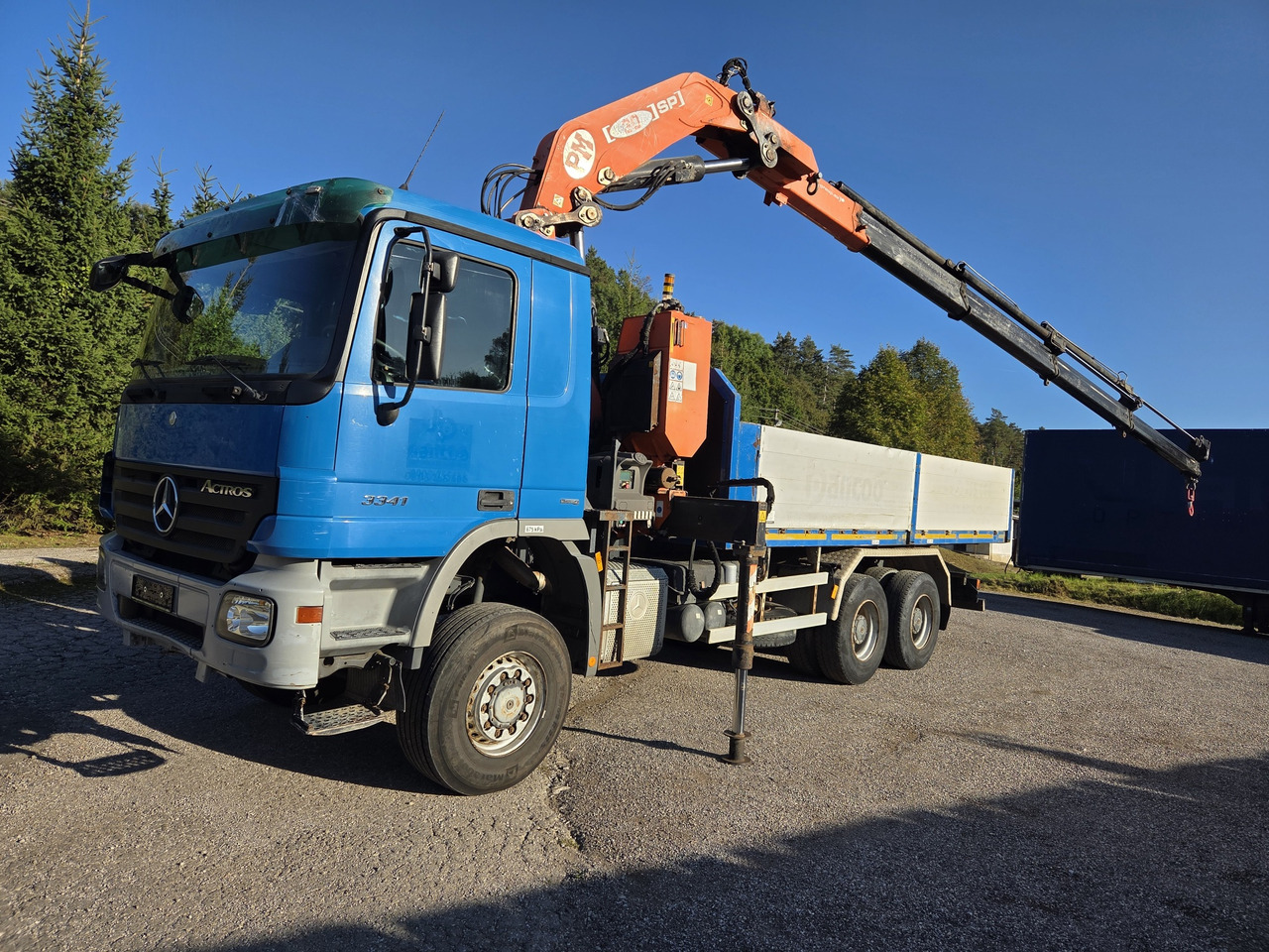 MERCEDES-BENZ ACTROS 3341 6x6 + CRANE PM 30 Radio Control - Camião de caixa aberta/ Plataforma, Camião grua: foto 1 MERCEDES-BENZ ACTROS 3341 6x6 + CRANE PM 30 Radio Control - Camião de caixa aberta/ Plataforma, Camião grua: foto 1