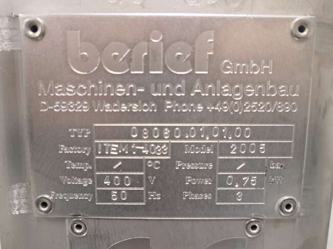 Equipamento de processamento de alimentos Berief lifter: foto 7 Equipamento de processamento de alimentos Berief lifter: foto 7