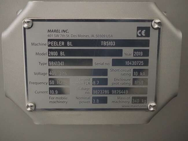 Equipamento de processamento de alimentos Marel Townsend sausage peeler Peeler BL 2800: foto 10