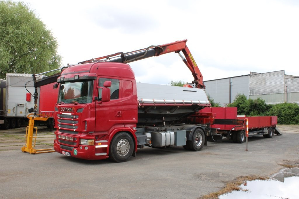 SCANIA R480 PALFINGER PK16000, EURO 5, CRANE FORKS - Camião basculante, Camião grua: foto 4 SCANIA R480 PALFINGER PK16000, EURO 5, CRANE FORKS - Camião basculante, Camião grua: foto 4