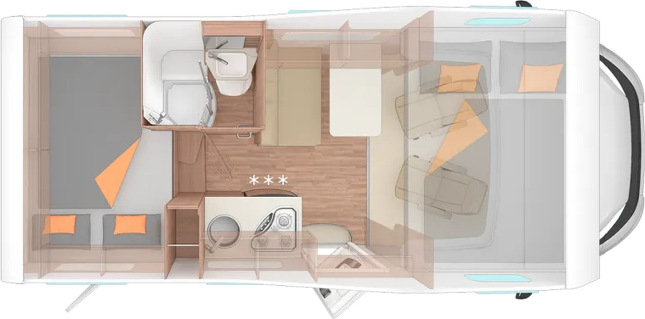 Wohnmobil Weinsberg CaraHome 550 MG - Autocaravana capucine: foto 2 Wohnmobil Weinsberg CaraHome 550 MG - Autocaravana capucine: foto 2